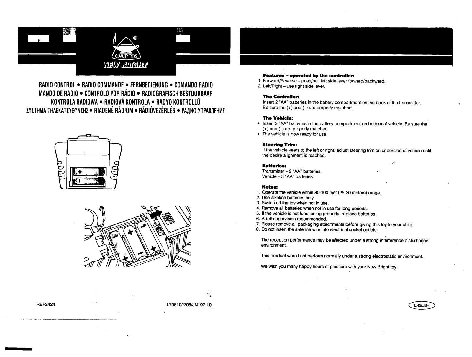 New Bright Co G31HH 3, G31H 3 User Manual