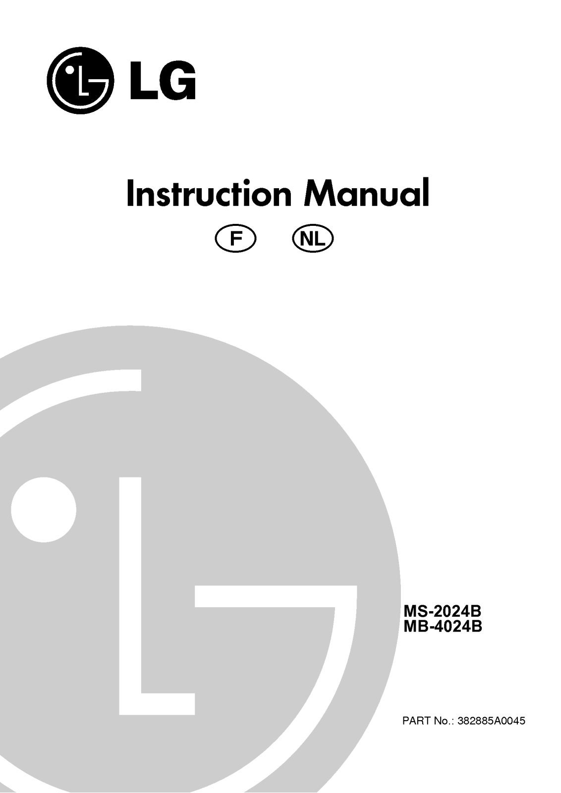 LG MS-2024B User Manual