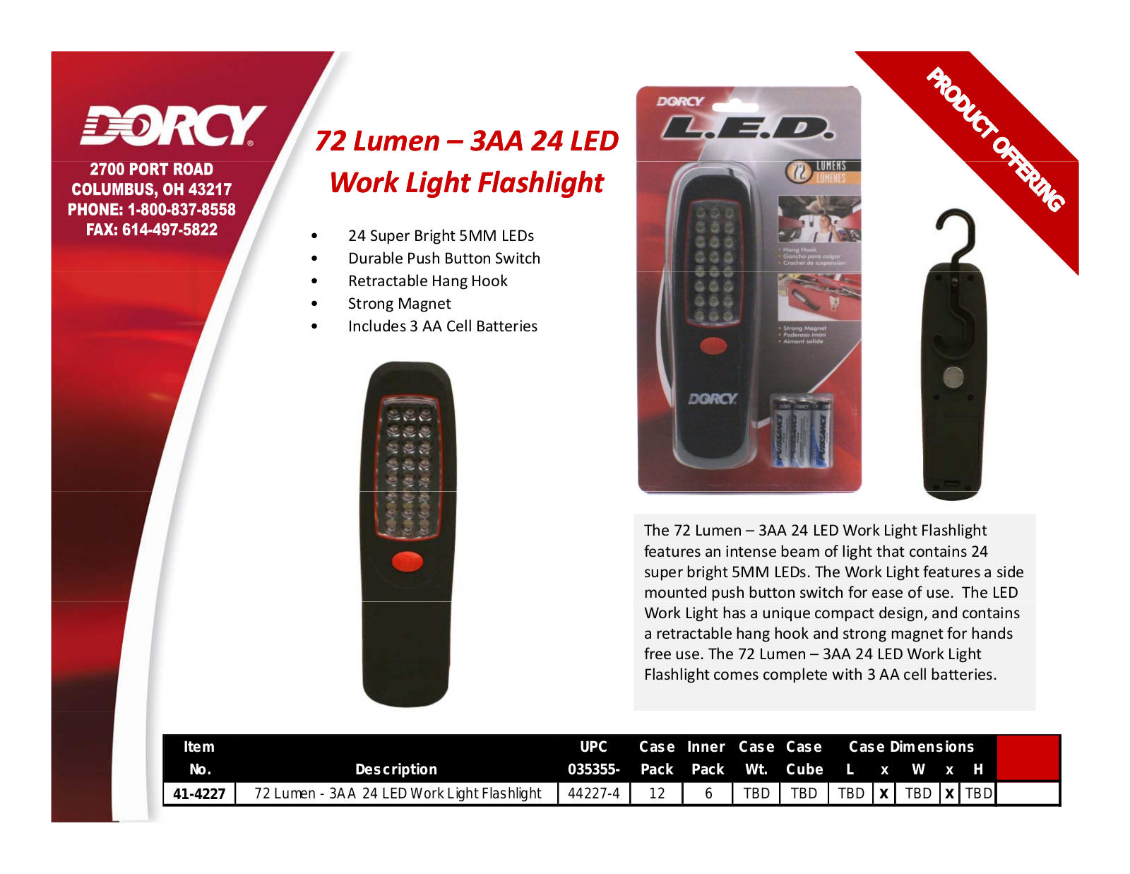 Dorcy 41-4235 Catalog Page