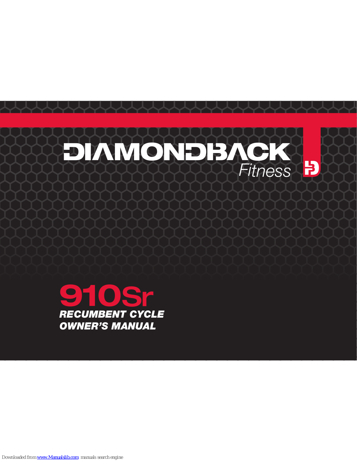 Diamondback 910Sr Owner's Manual - ManualMachine.com