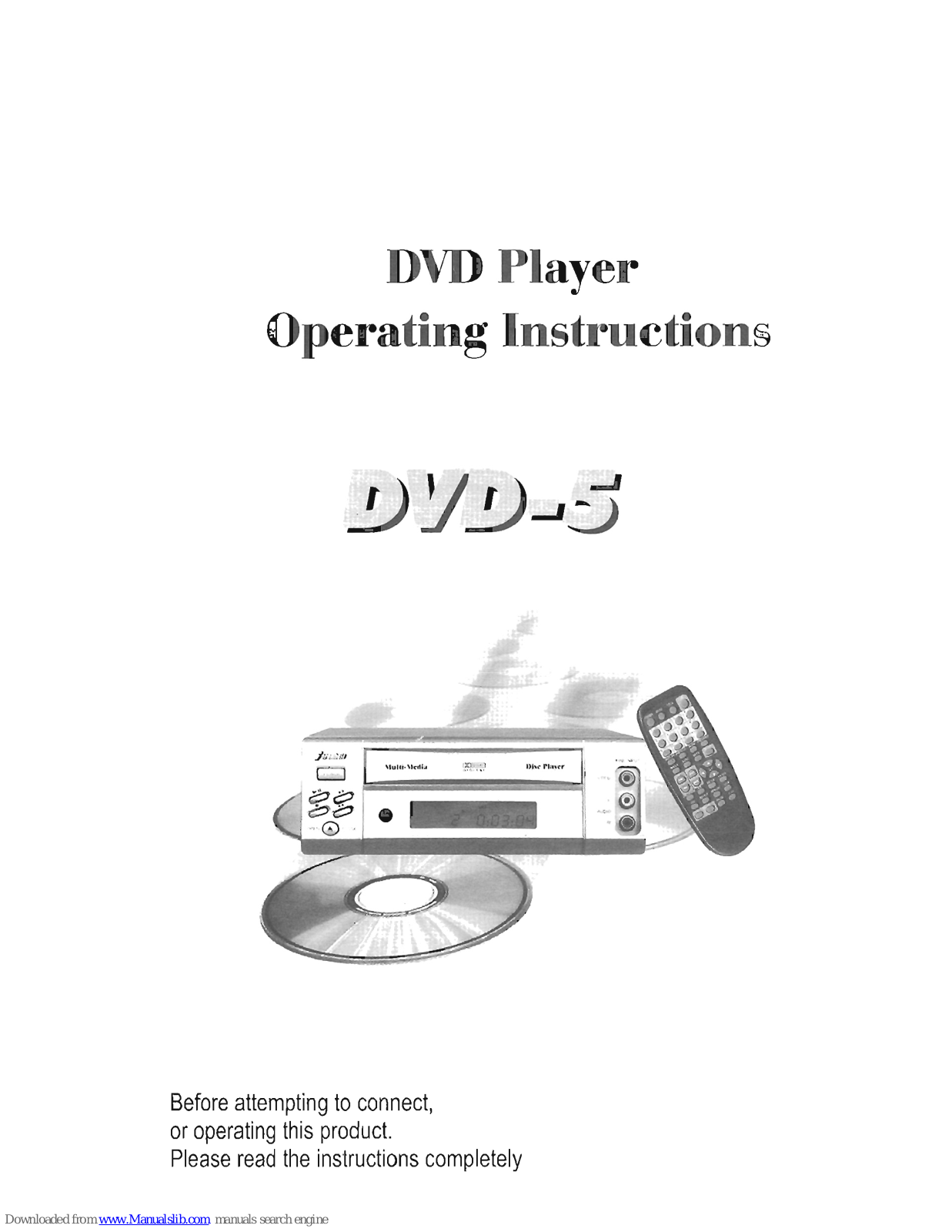 Farenheit DVD-5 Operating Instructions Manual