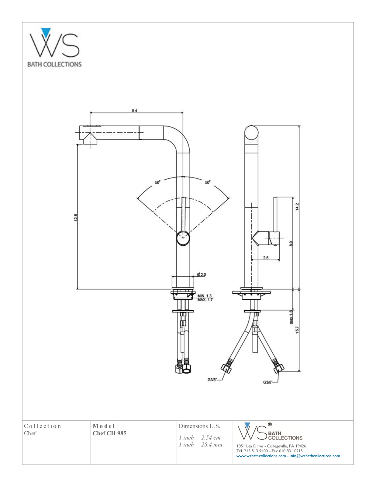 WS Bath Collections WSO3118 Specifications - ManualMachine.com