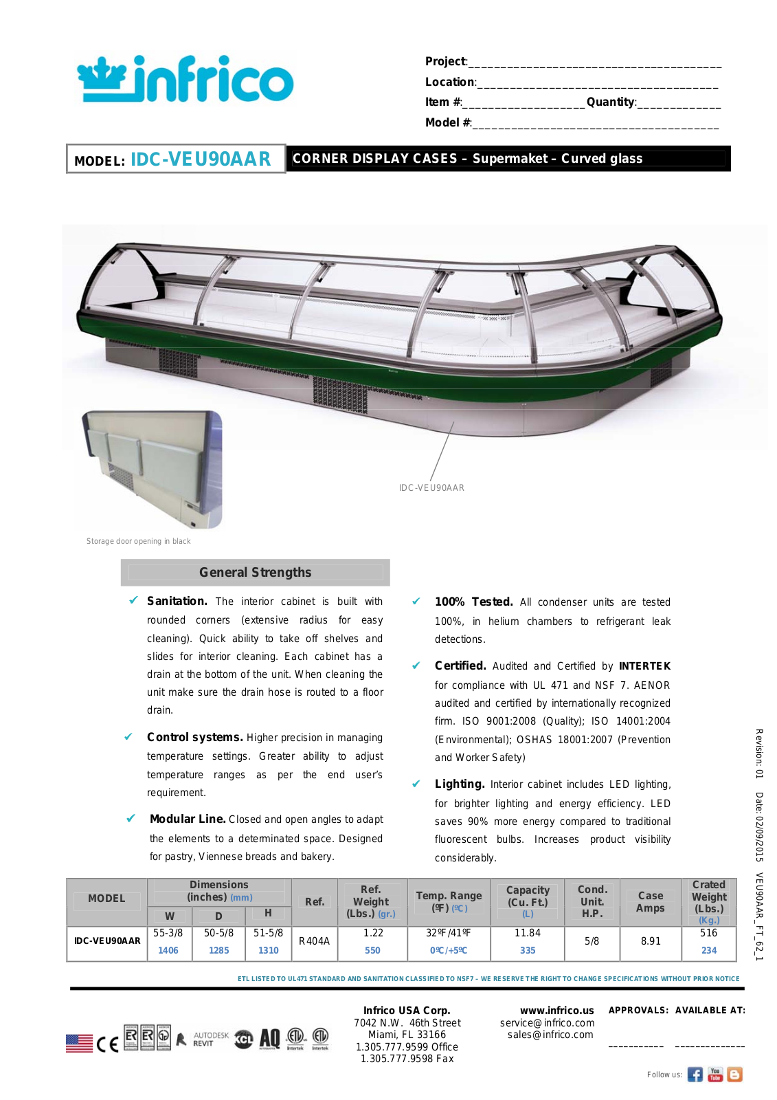 Infrico IDC-VEU90AAR User Manual