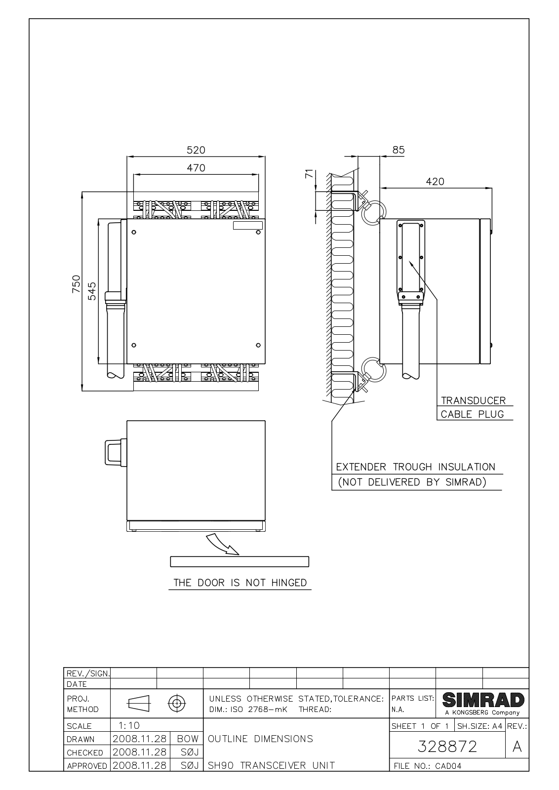 Simrad TRANSCEIVER UNIT Schematics