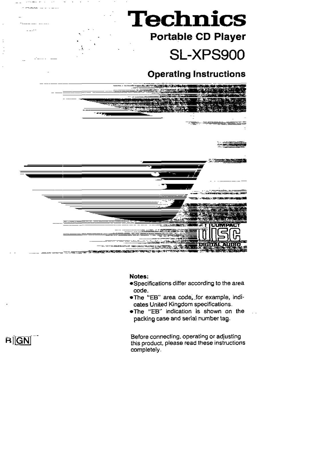 Panasonic SL-XPS900 User Manual