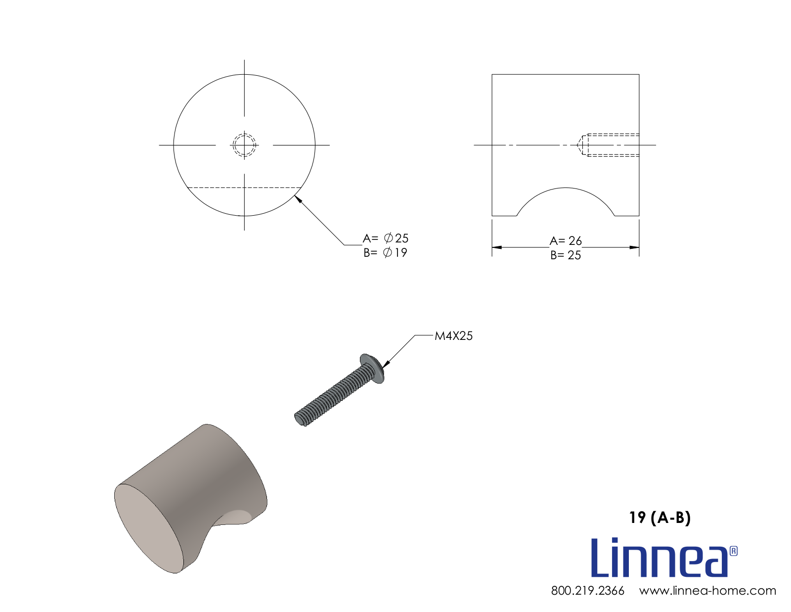 Linnea LNNE1012 Dimensions - ManualMachine.com