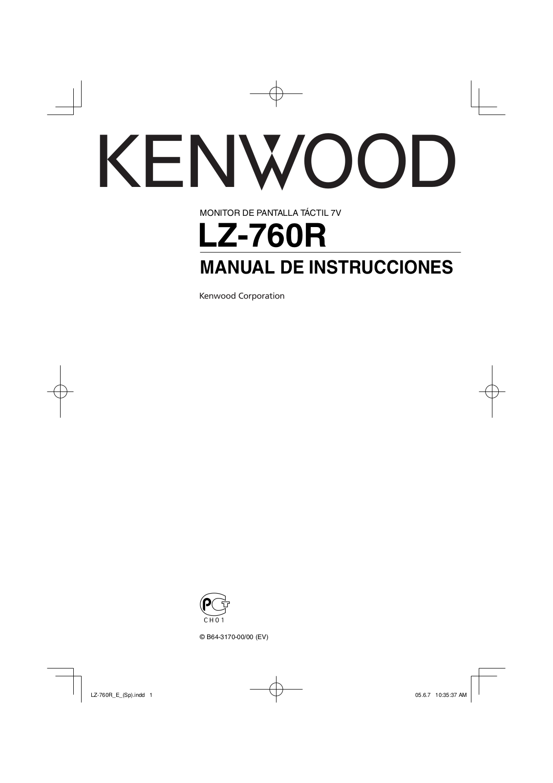 Kenwood LZ-760R User Manual