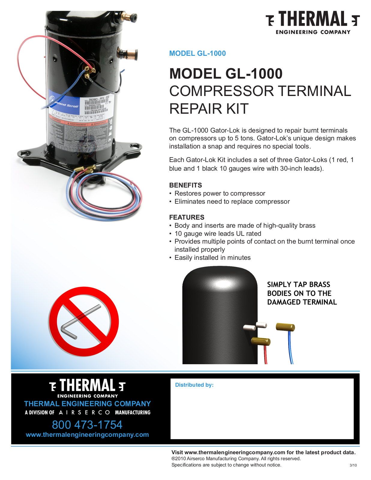 Thermal Engineering GL-1000 Installation  Manual - ManualMachine.com