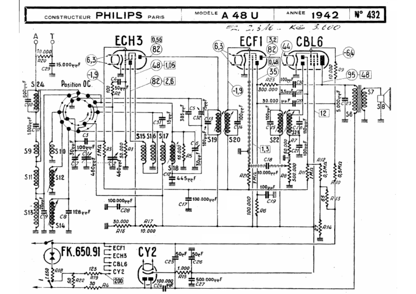 Philips a48u schematic