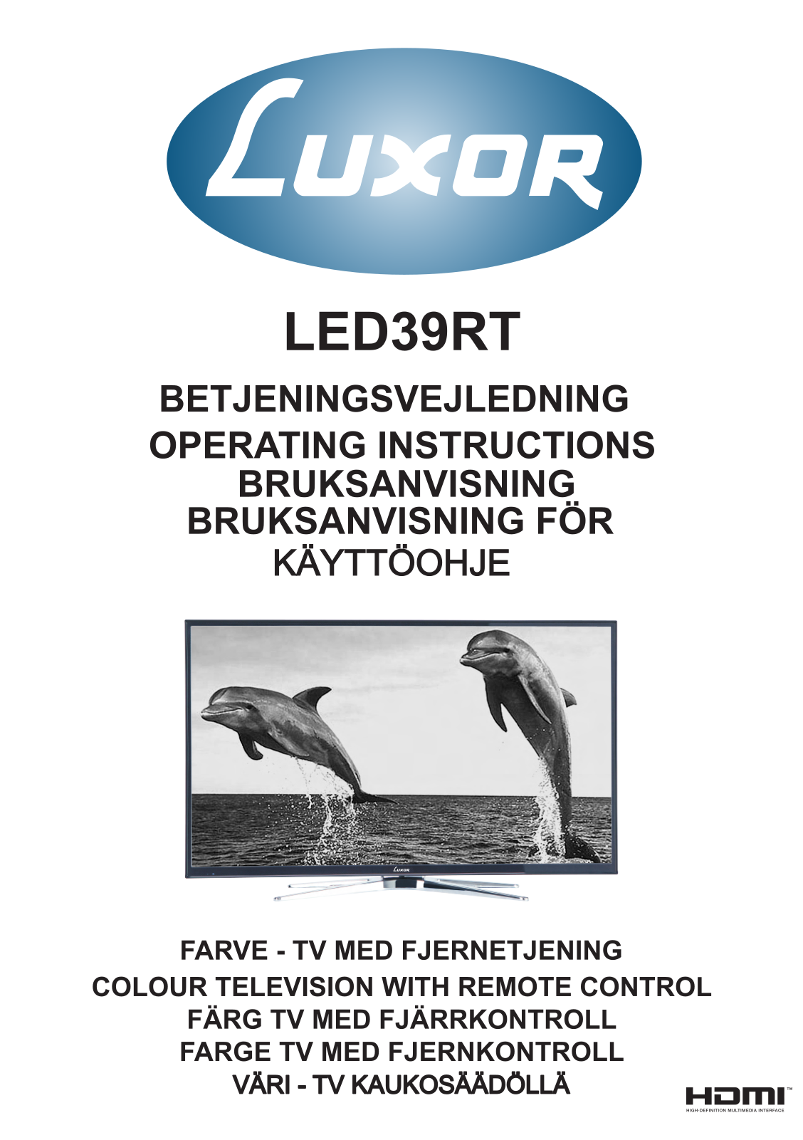 Luxor LED39RT User Manual