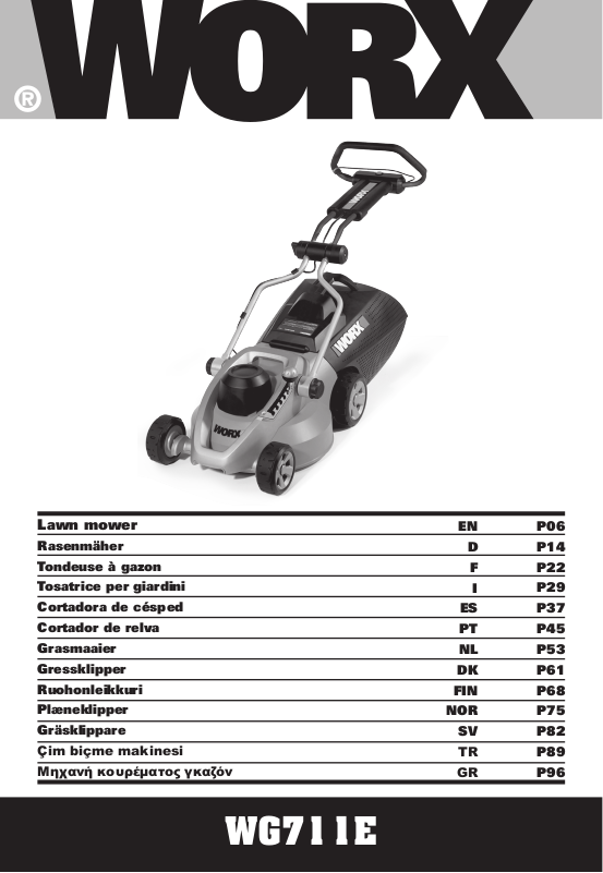 Worx WG711E User Manual