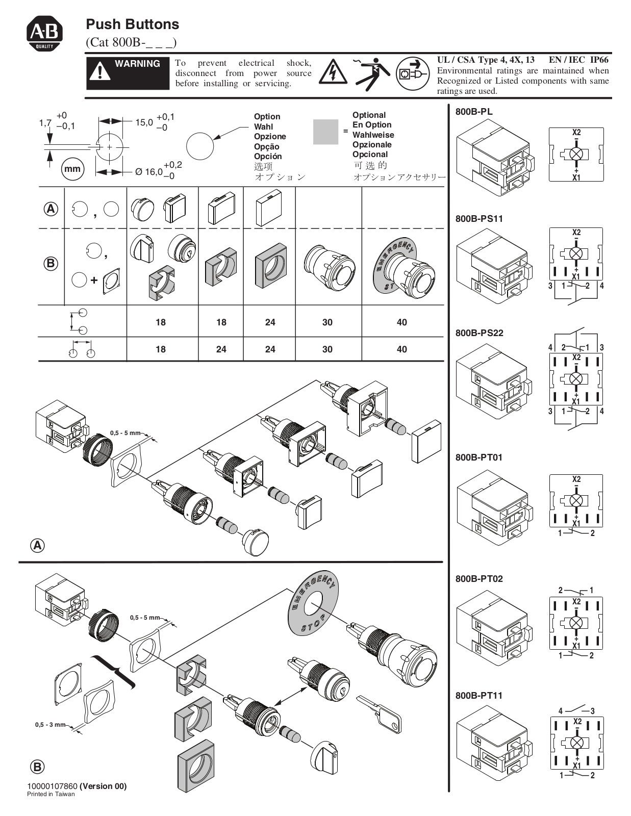 Rockwell Automation 800B User Manual