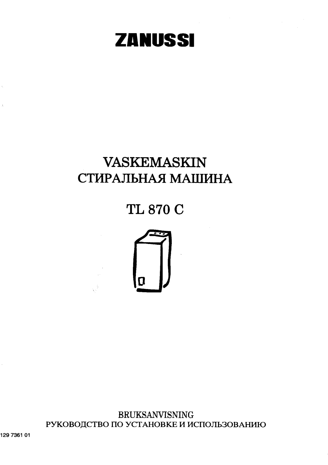 Zanussi TL 870 C User Manual