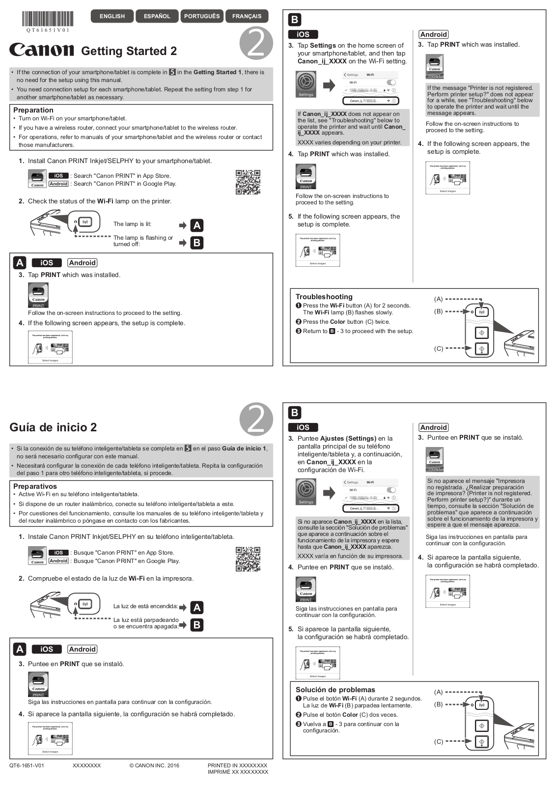 Canon PIXMA MG3053 Getting Started Guide