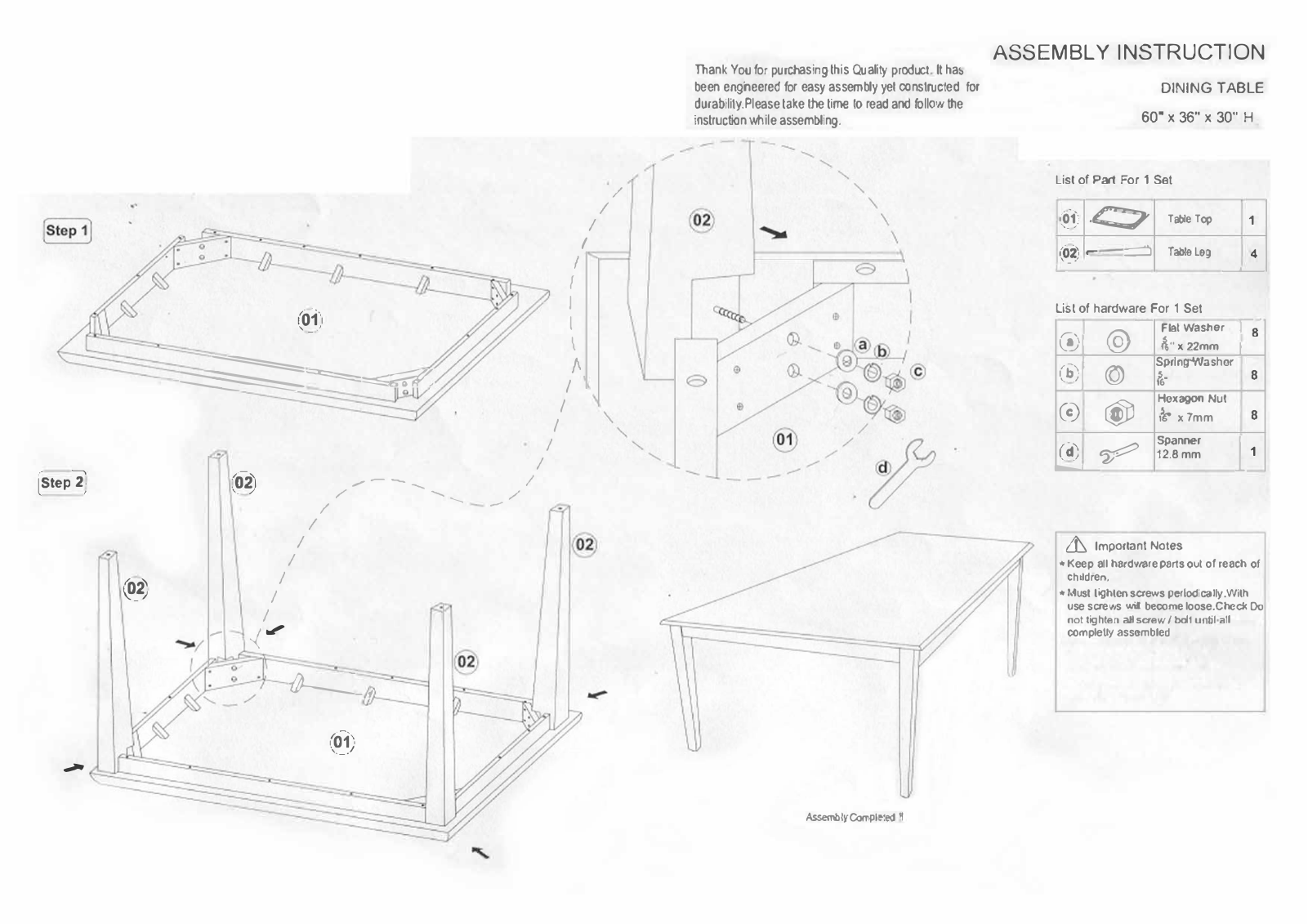 Foundstone W001418835 Installation & Assembly - ManualMachine.com