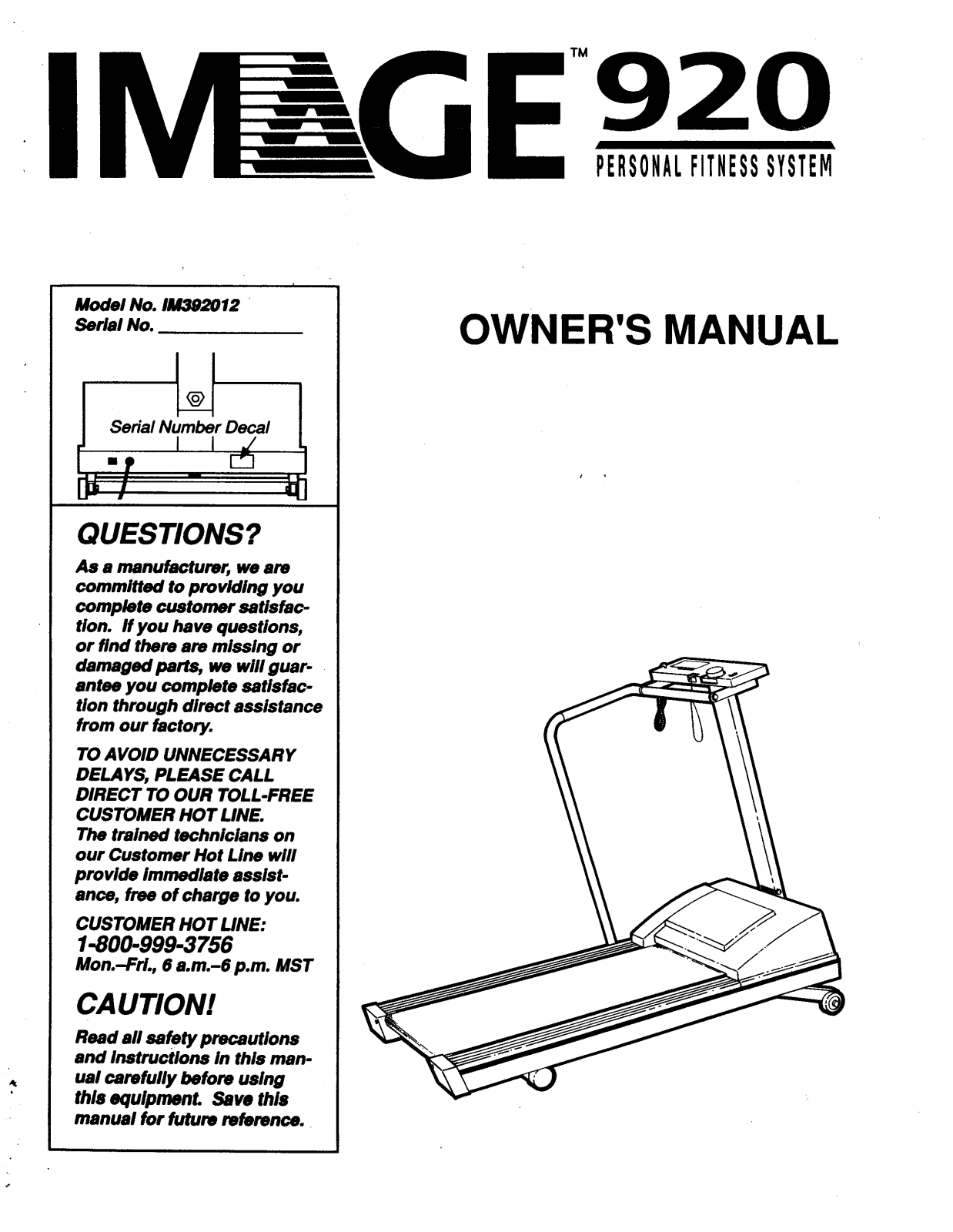Image IM392012 Owner's Manual