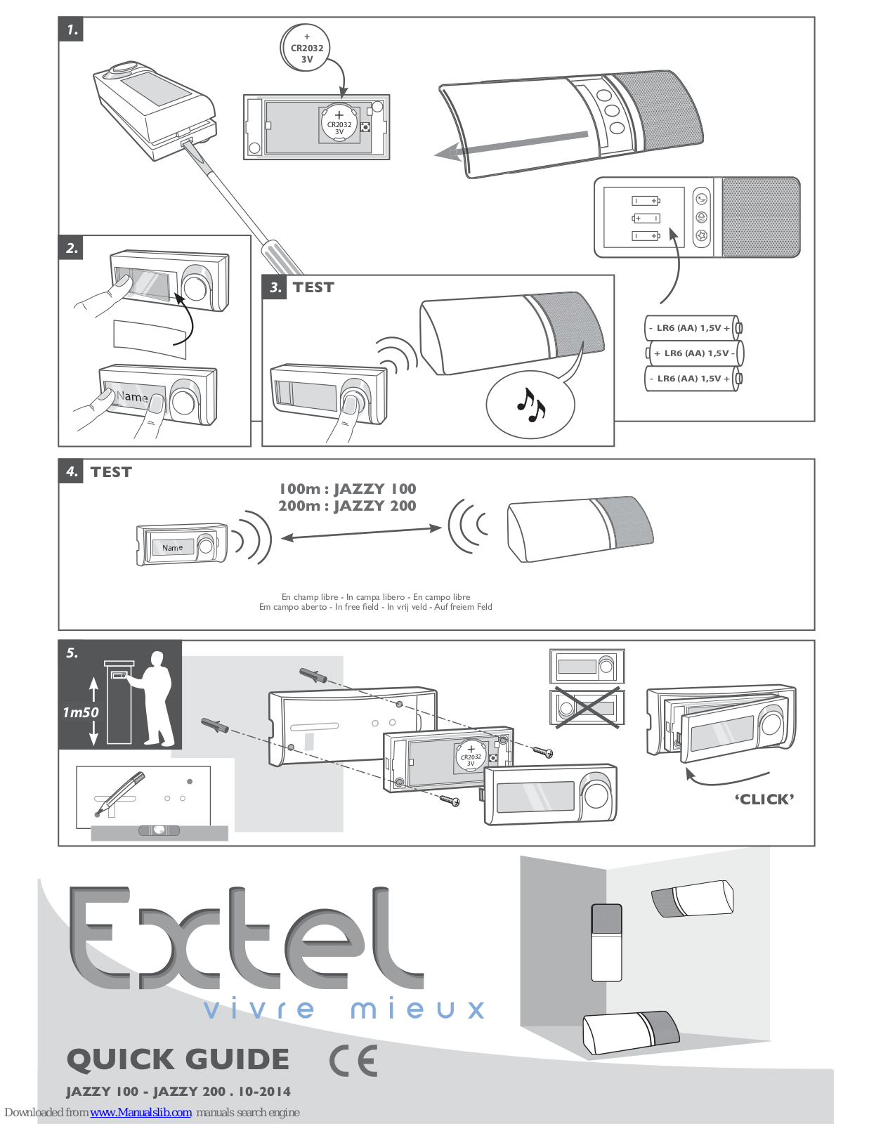 Extel JAZZY 100, JAZZY 200 Instructions Manual