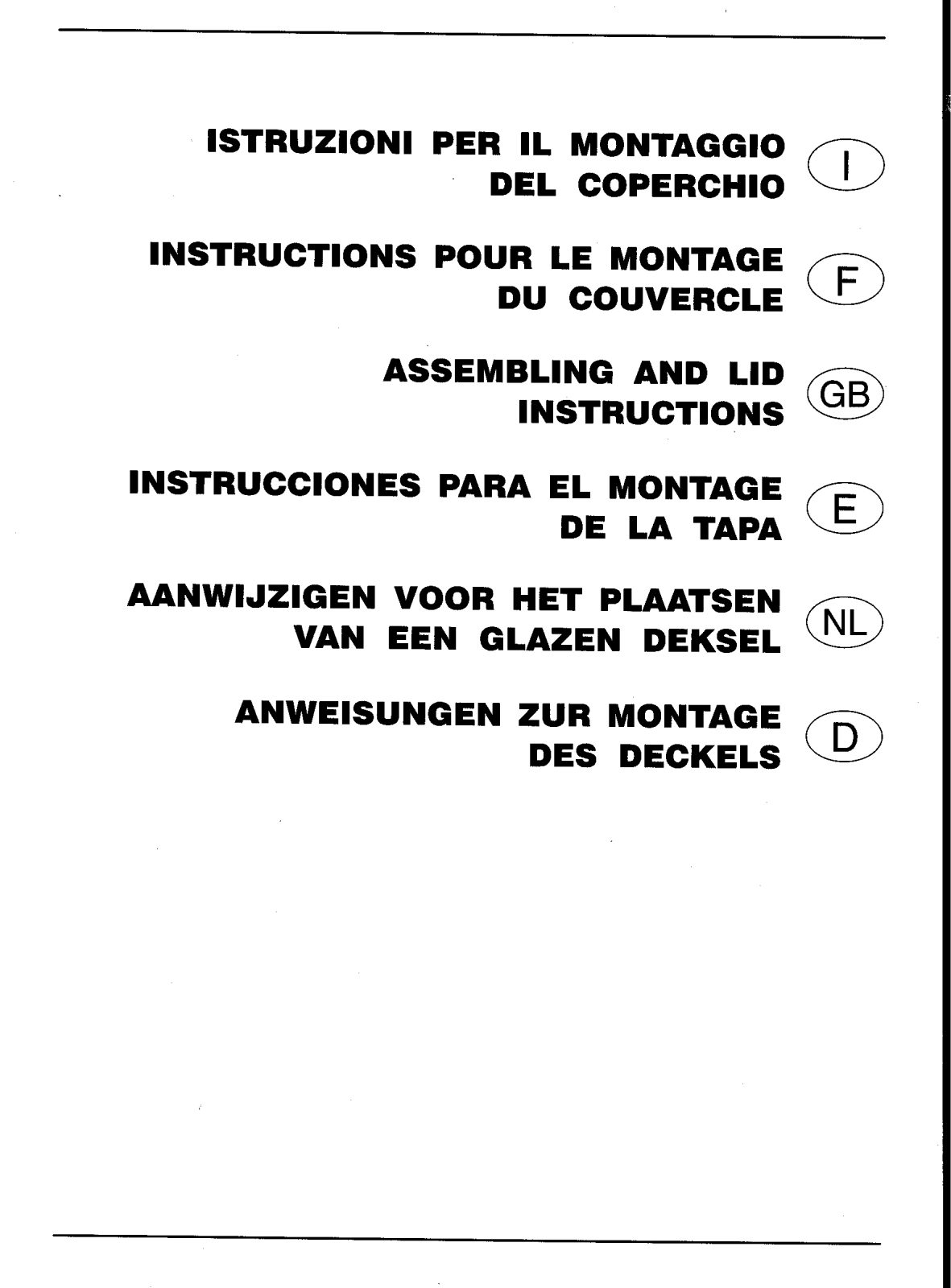 Smeg 7520EB, 7520V, 7520NE, 7520B, 7520X Manual
