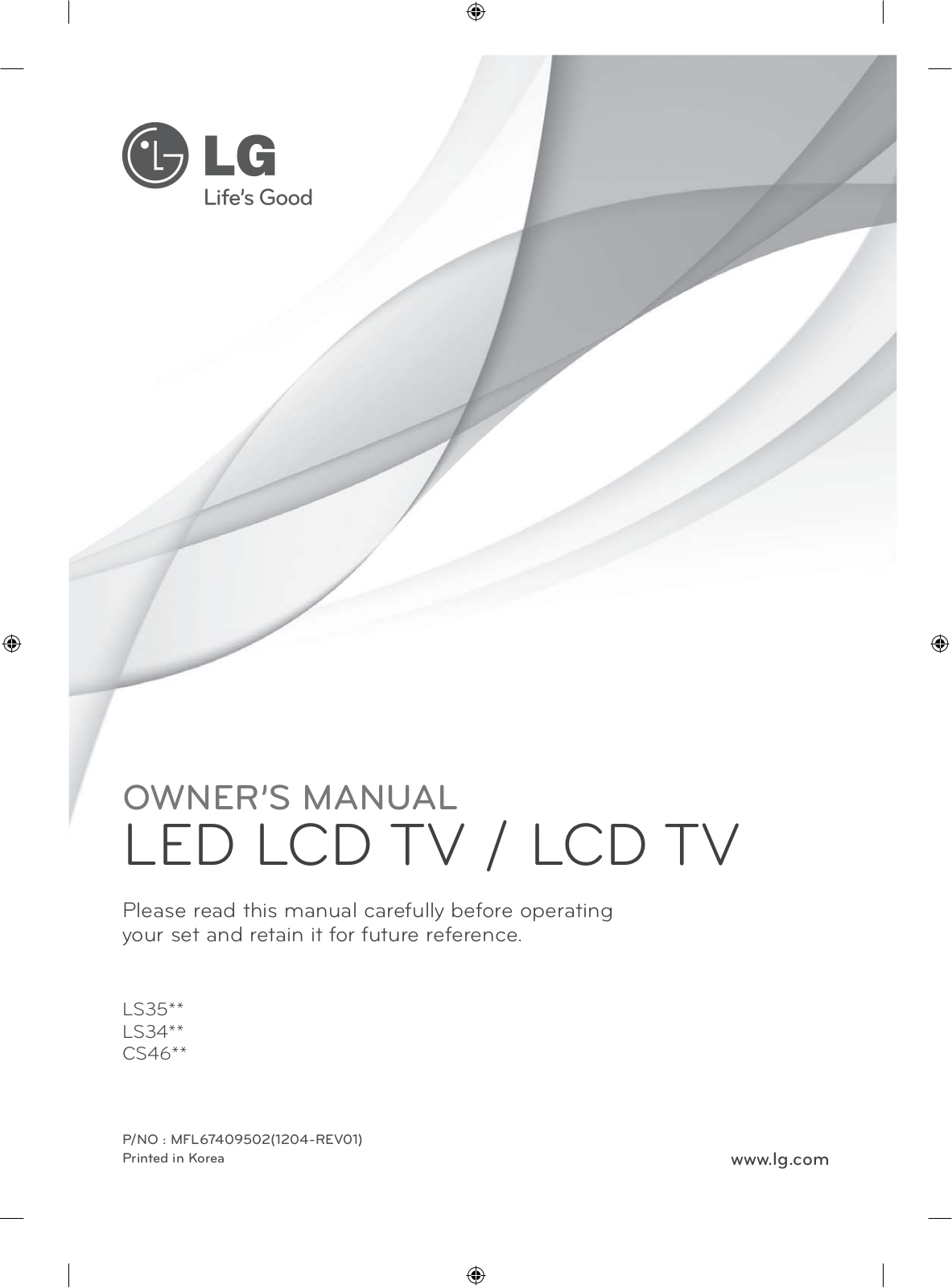 LG 26LS3500 User Manual