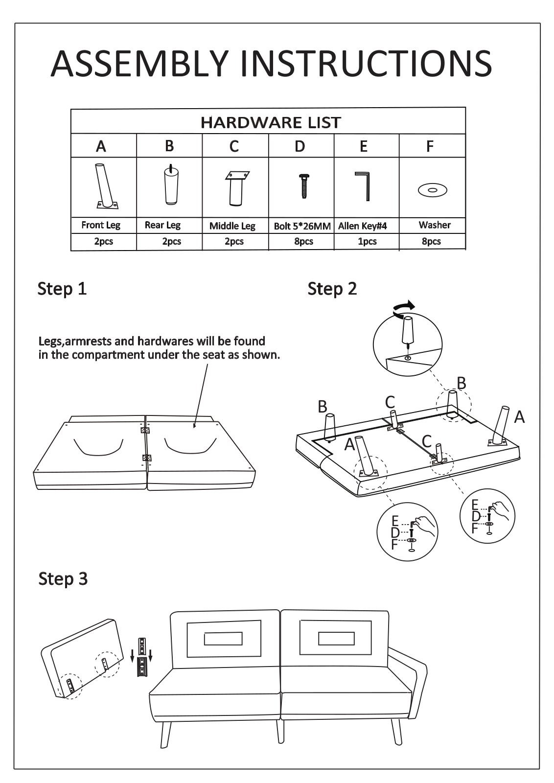 Zipcode Design W001861104 Installation & Assembly