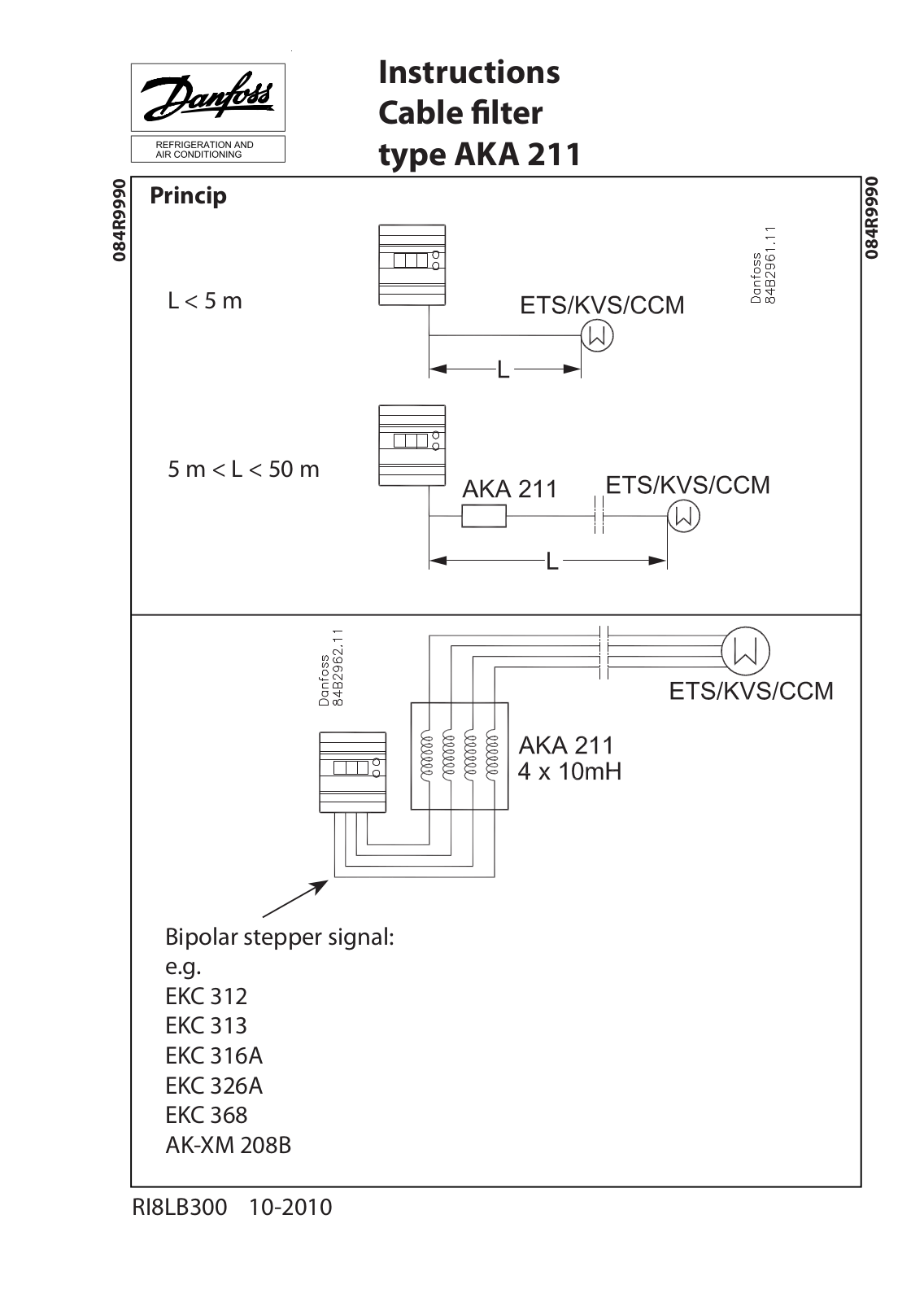 Danfoss AKA 211 Installation guide