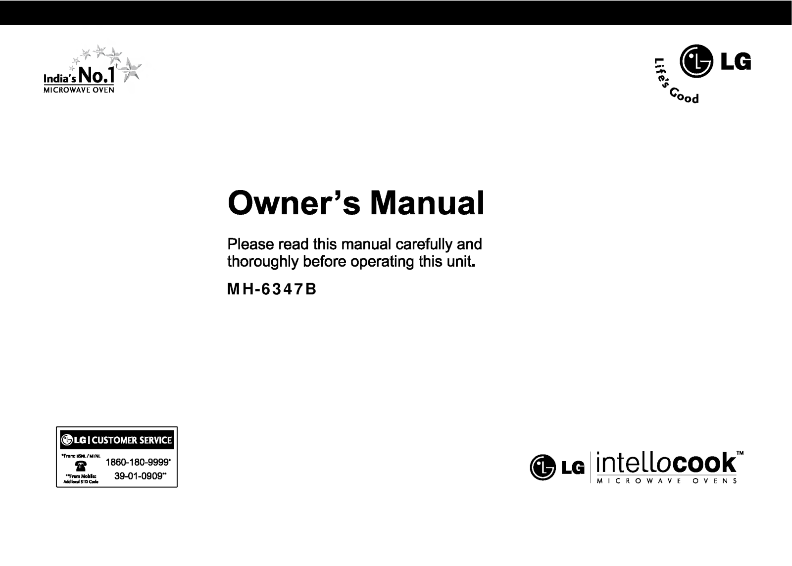 LG MH-6347B User Manual