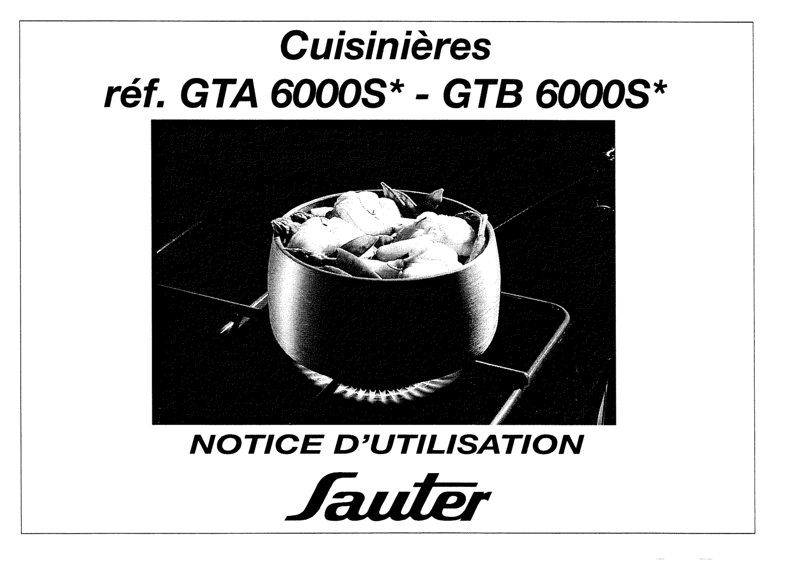 Sauter GTB6000S, GTB6000B, GTB6000BS, GTA6000S User Manual