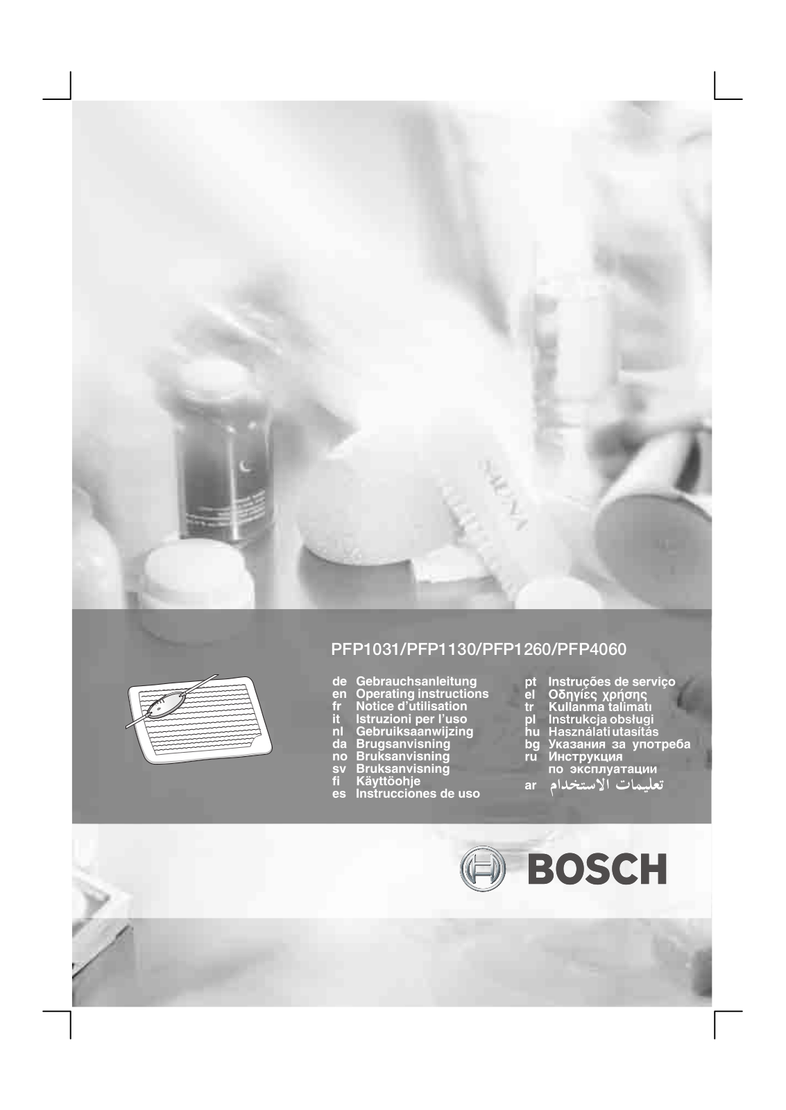 Bosch PFP1130, PFP1260, PFP1031, PFP4060 User Manual