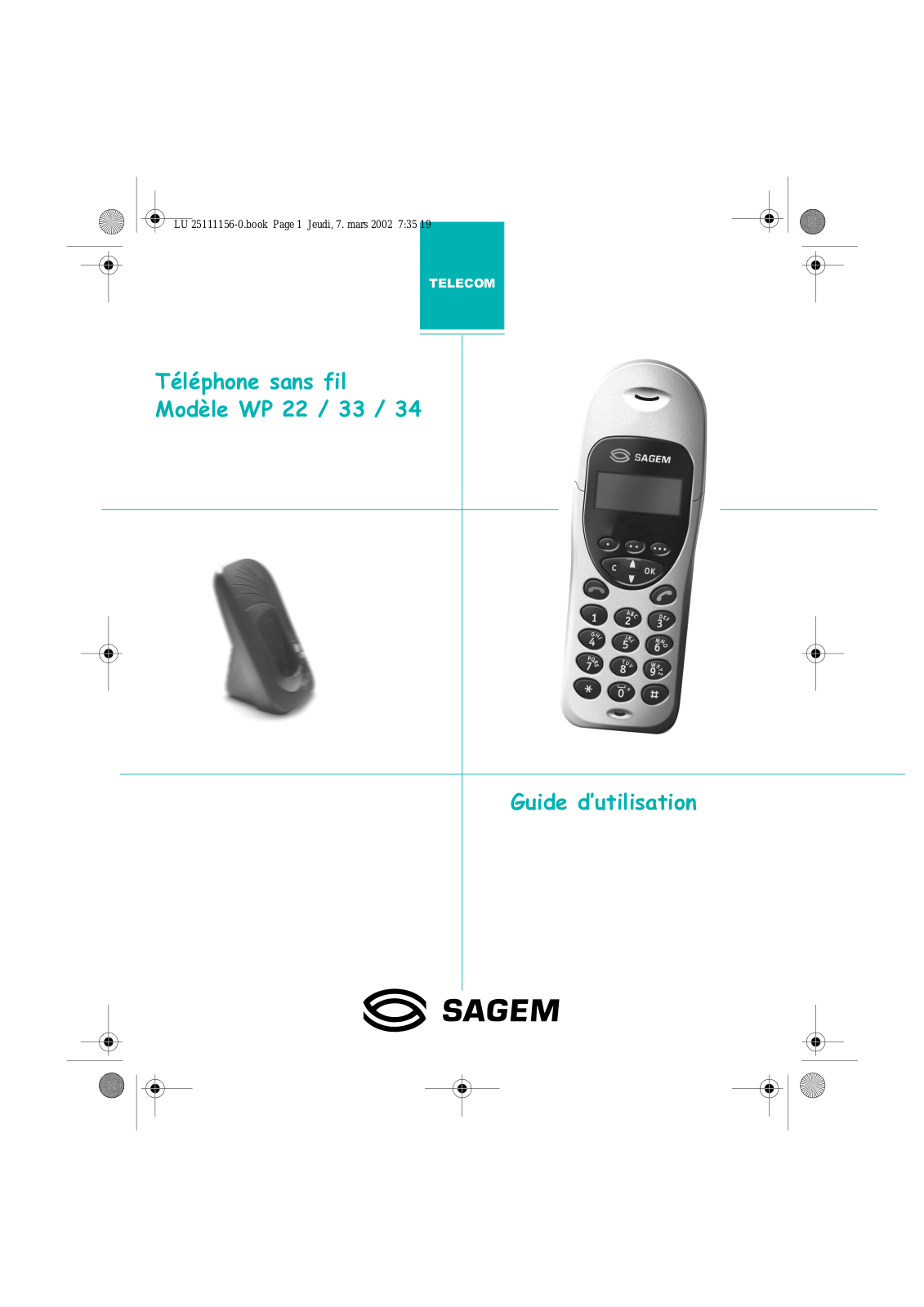 SAGEM WP 22, Wp 33 User Manual