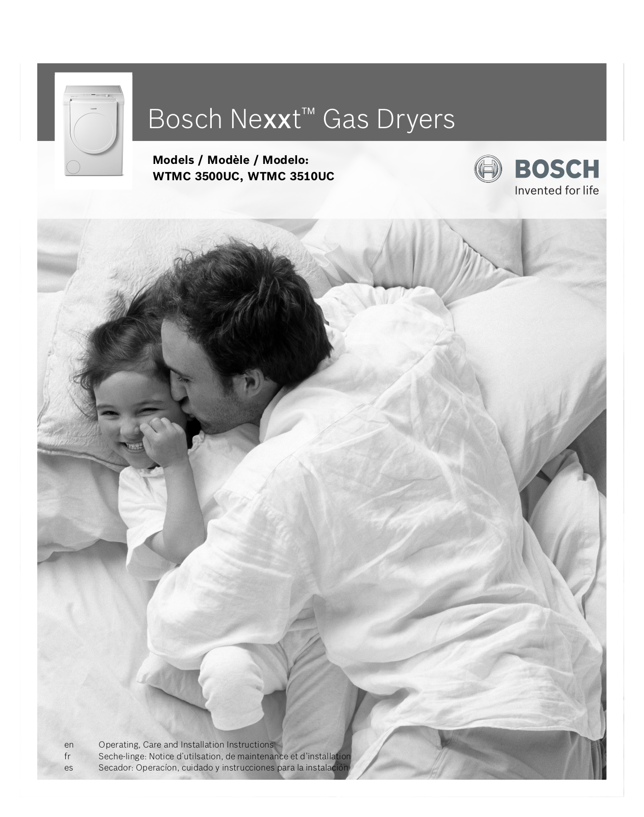 Bosch WTMC 3500UC, WTMC 3510UC User Manual