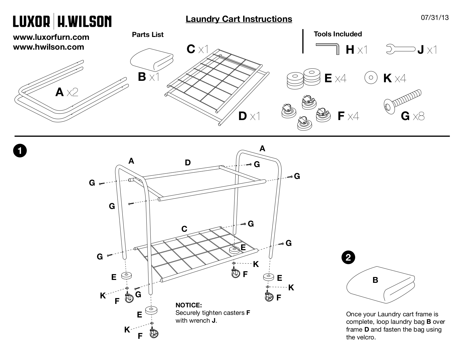 Luxor|H.Wilson HL14 User Manual