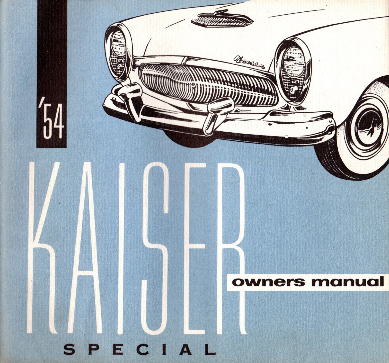 Kaiser Special 1954 Operating Instructions