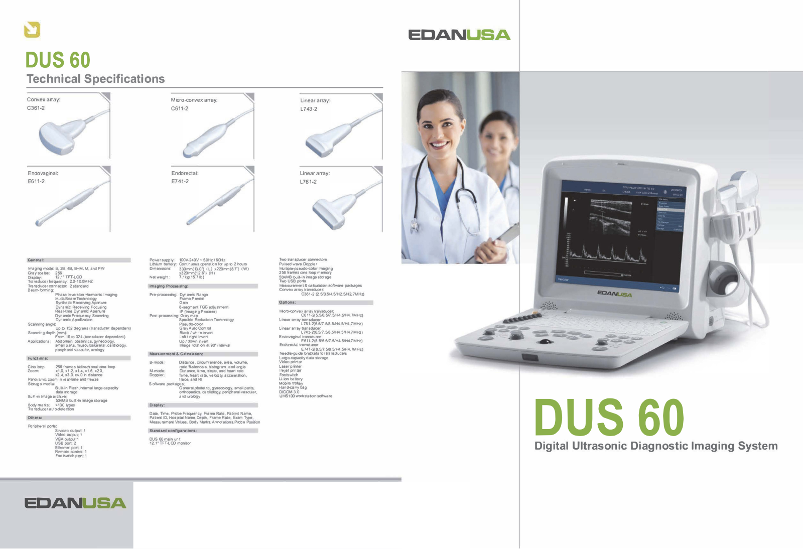 Edan Dus 60 Datasheet