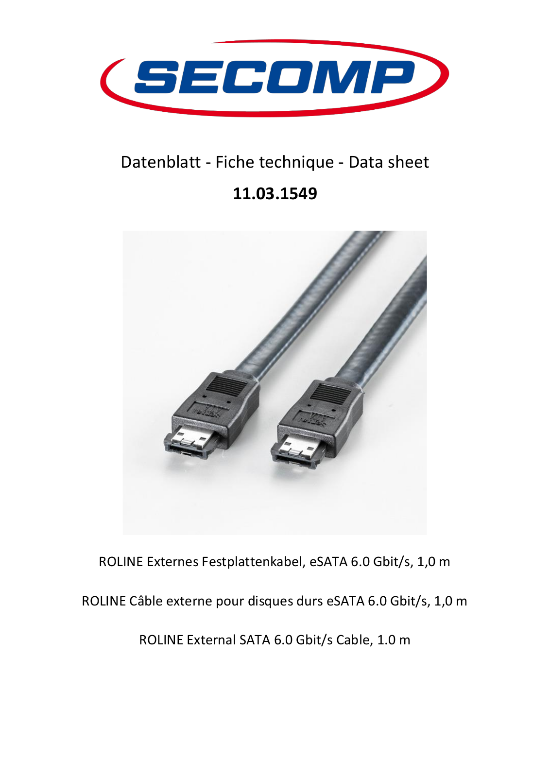 ROLINE 11031549 Datasheet - ManualMachine.com