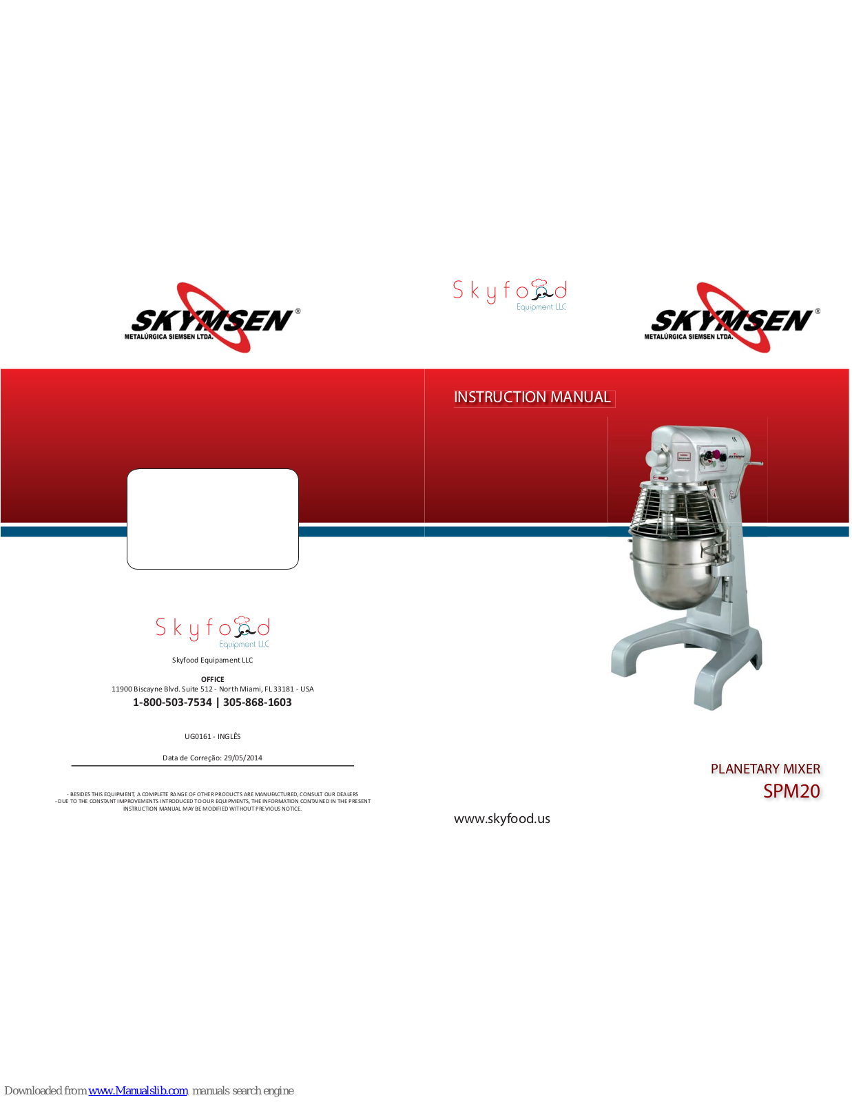 Skymsen SPM20 Instruction Manual