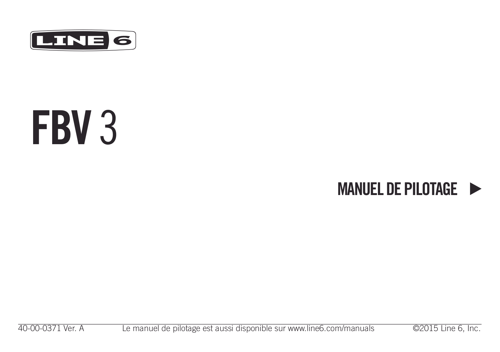 Line 6 FBV 3 User Manual