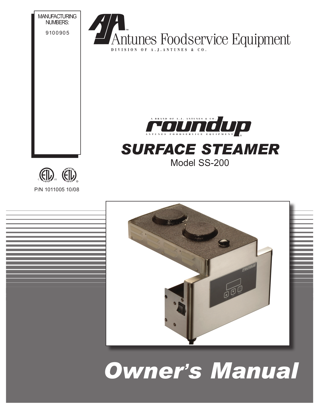 Antunes SS-200 Installation Manual