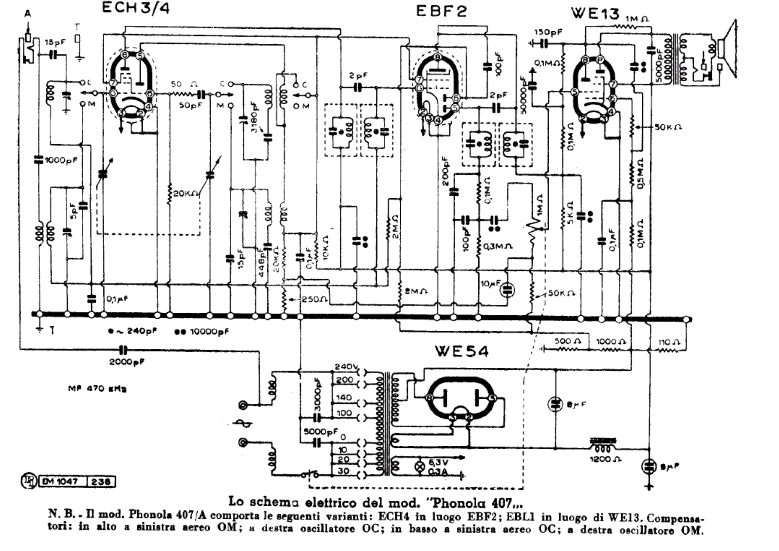 Phonola 407 3 schematic - ManualMachine.com