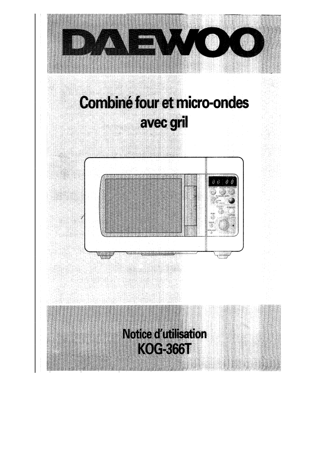 DAEWOO KOG366T User Manual