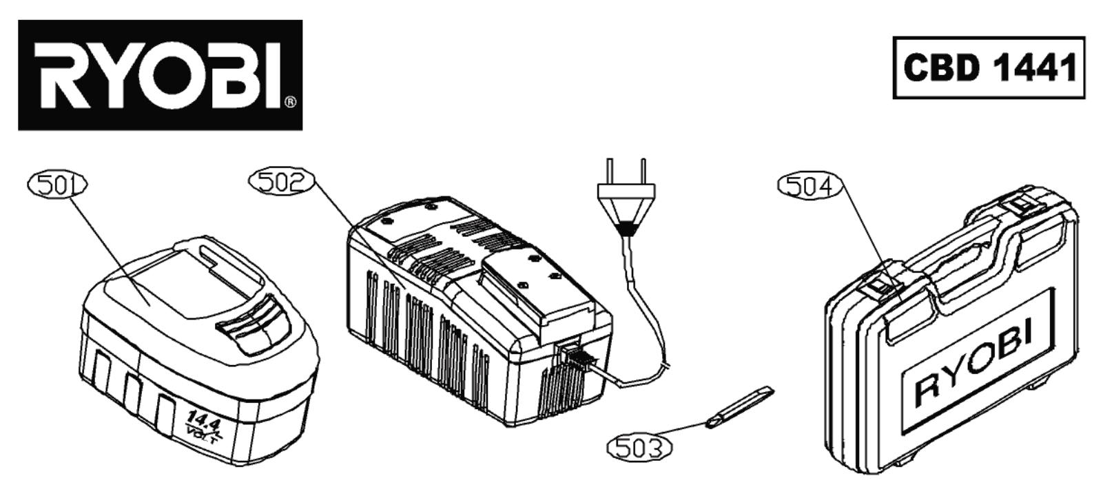 Ryobi CBD 1441 User Manual