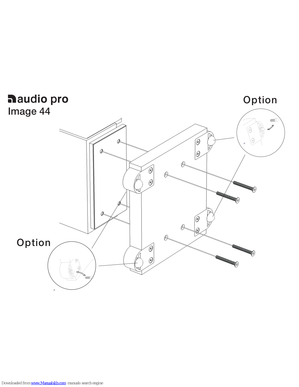 Audio Pro Image 44 Mounting Instructions - ManualMachine.com
