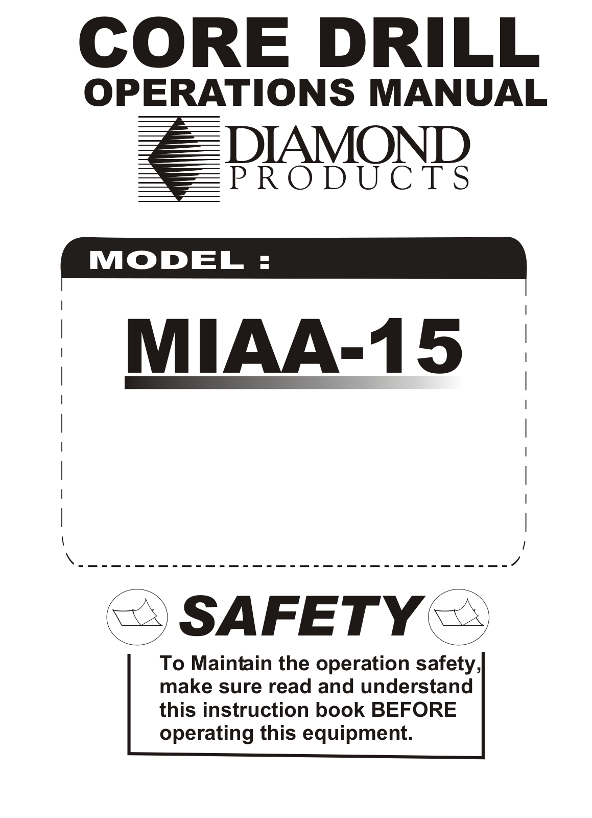 Diamond MIAA-15 User Manual