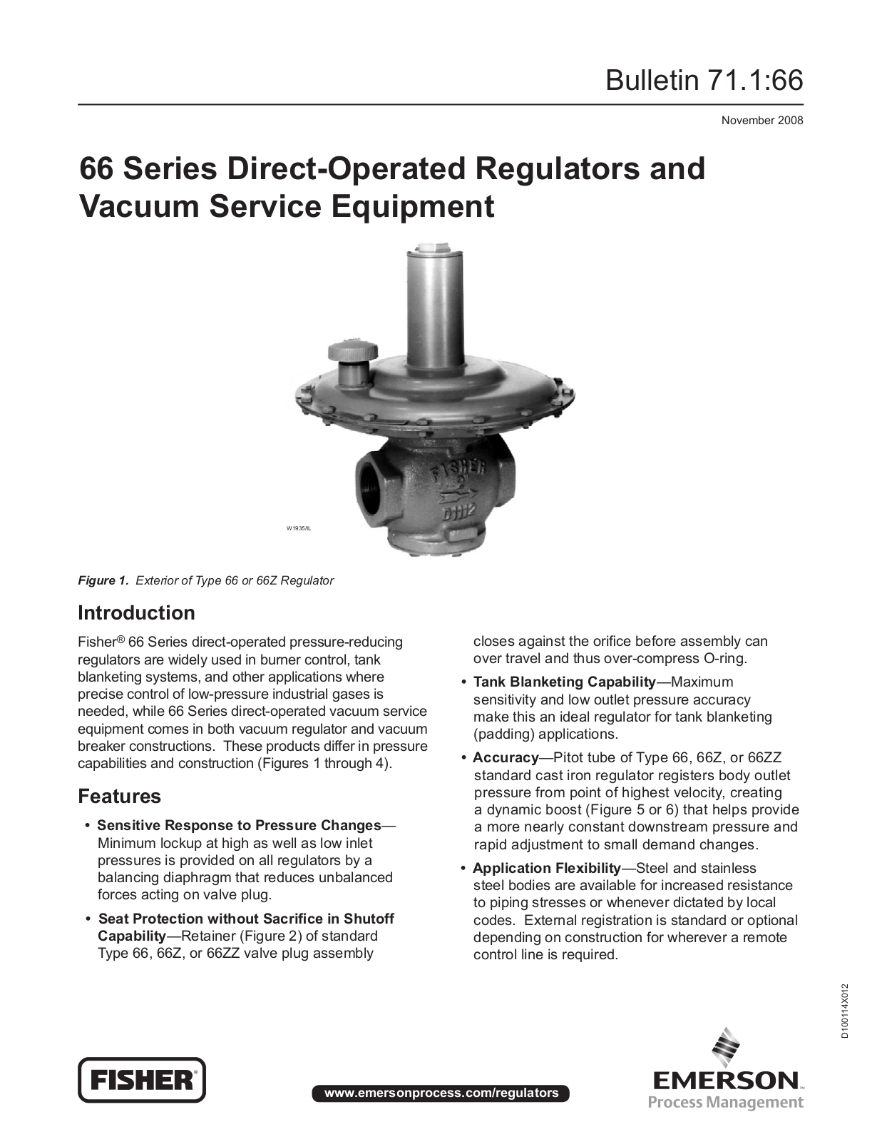 Emerson 66 Data Sheet