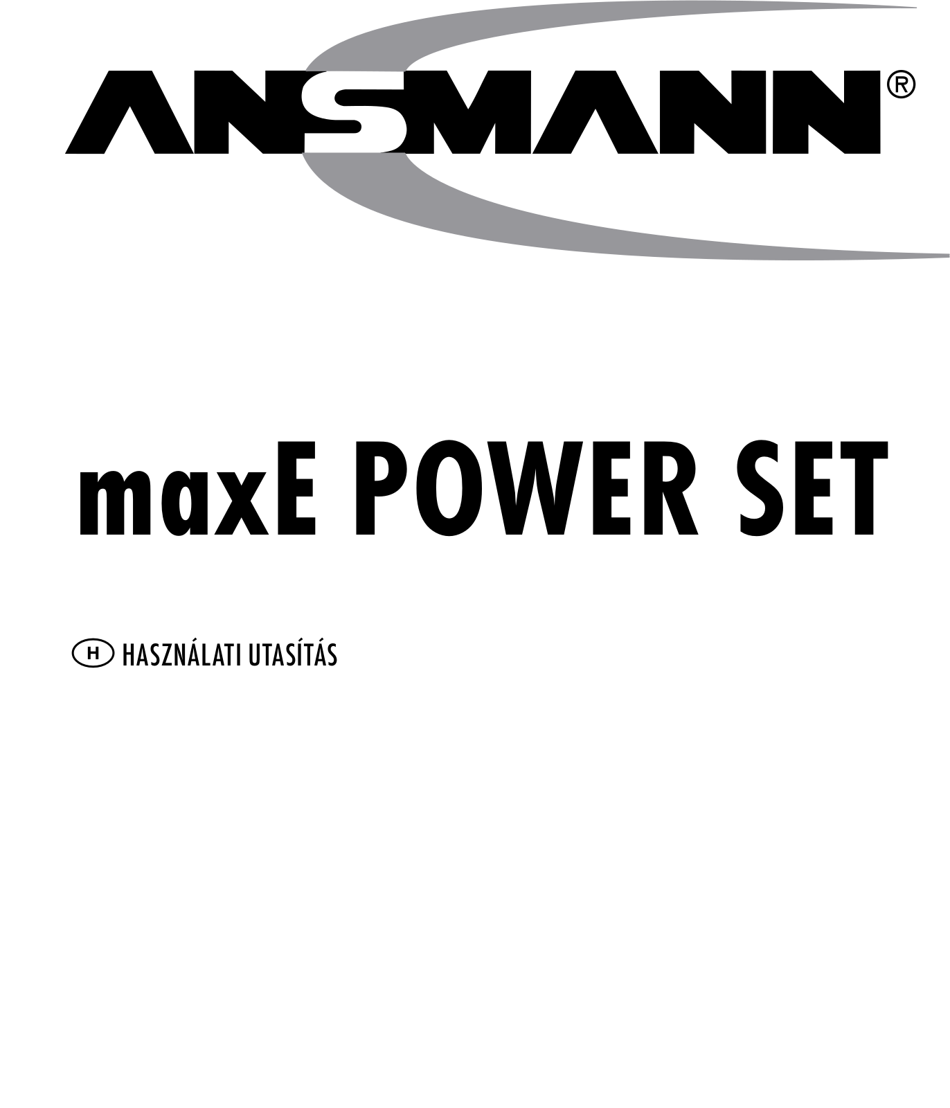Ansmann maxE POWER SET User guide
