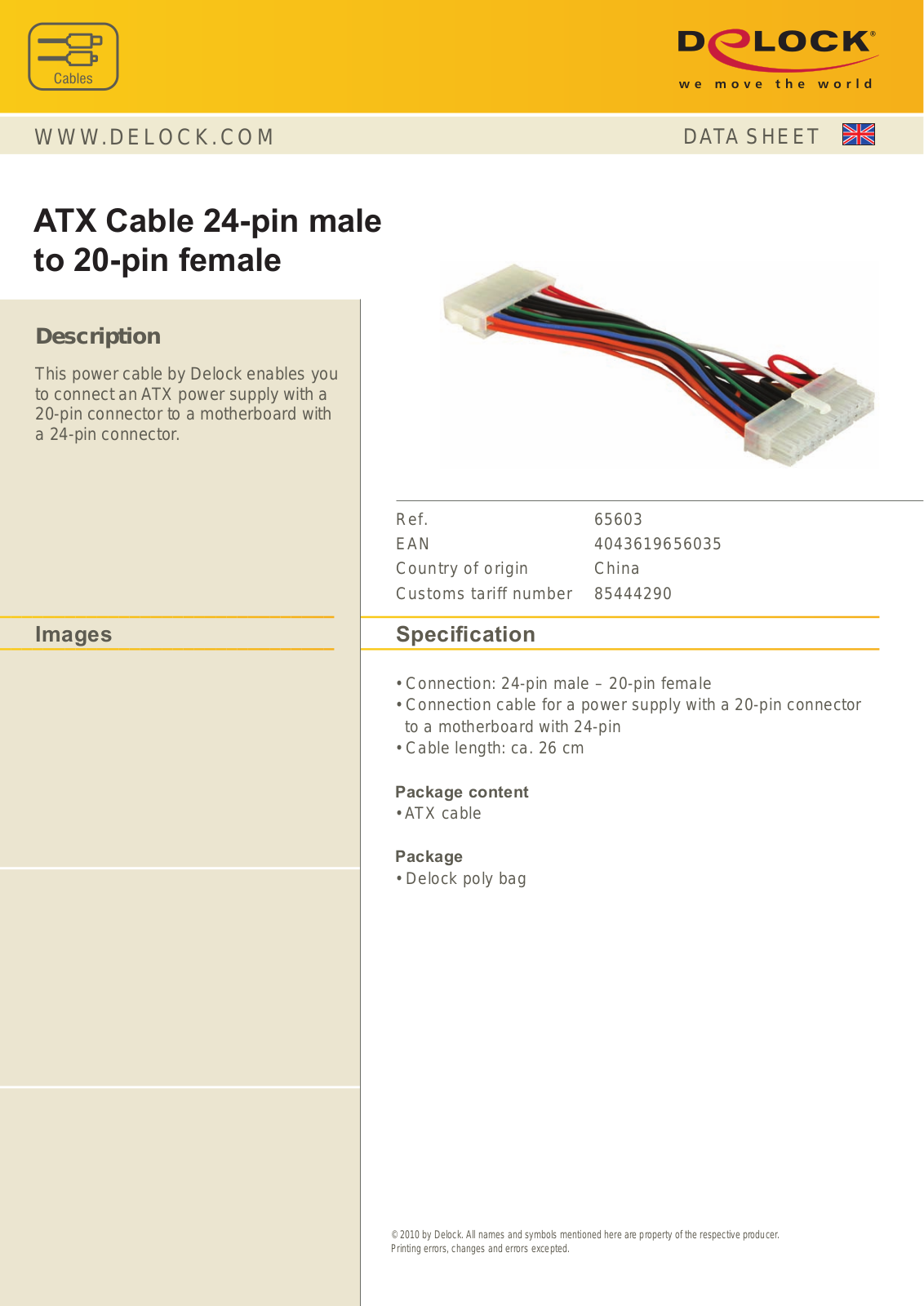 DeLOCK 65603 User Manual