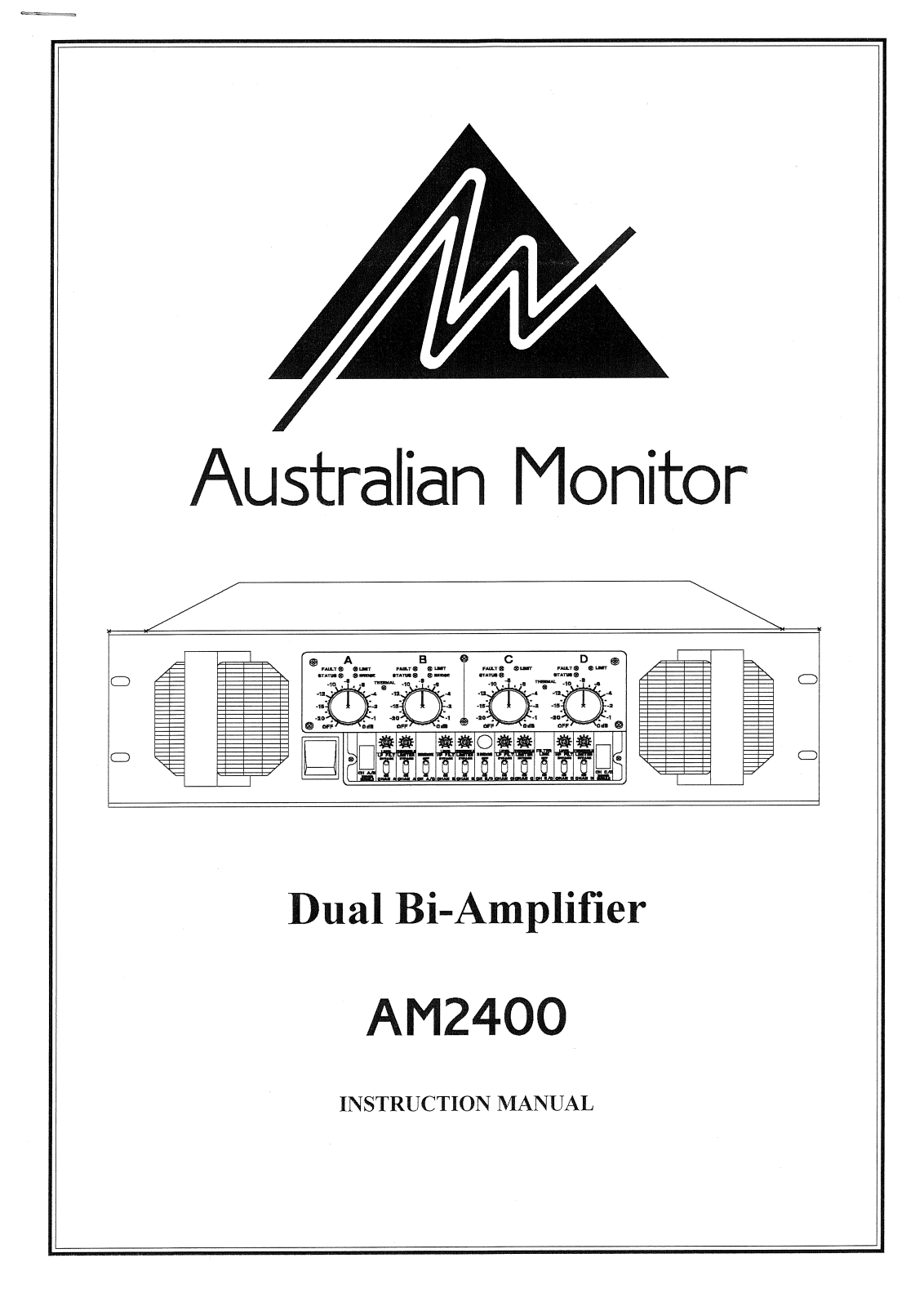 Australian monitor AM2400 User Manual