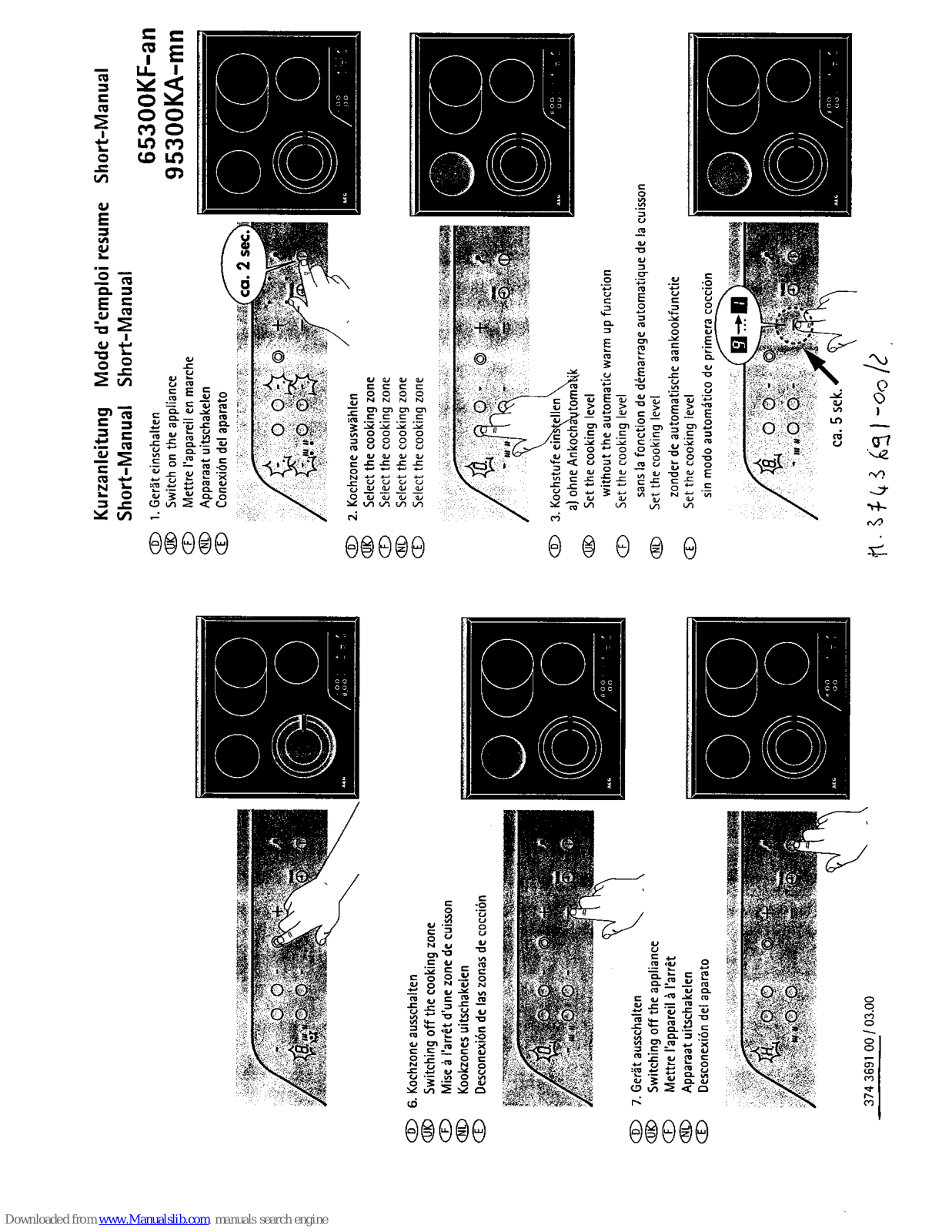 JUNO JCK 640E, JCK 640S, JCK 840E, JCK 960E, JCK 960S User Manual