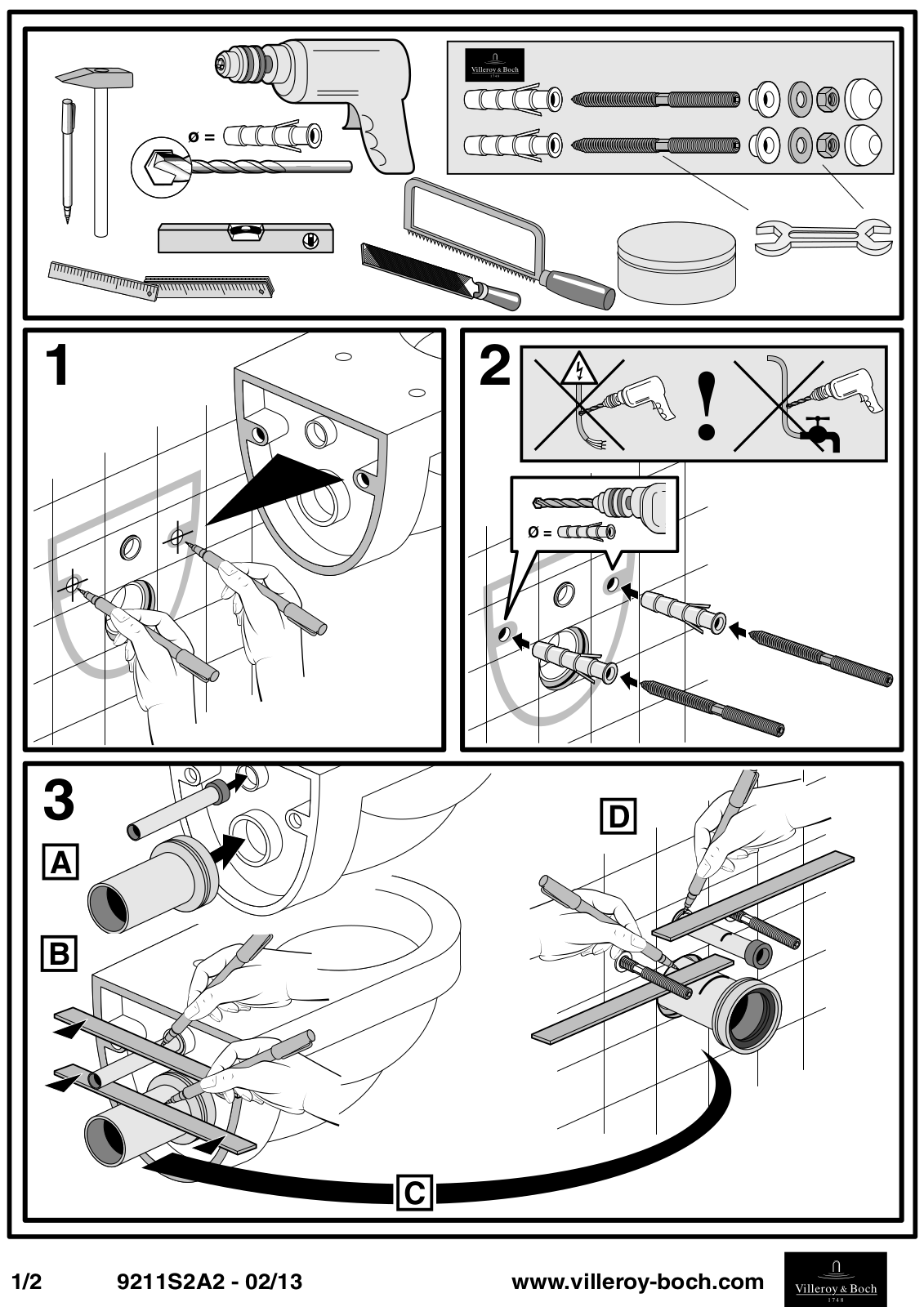 Villeroy and Boch 9211S2A2 User Manual