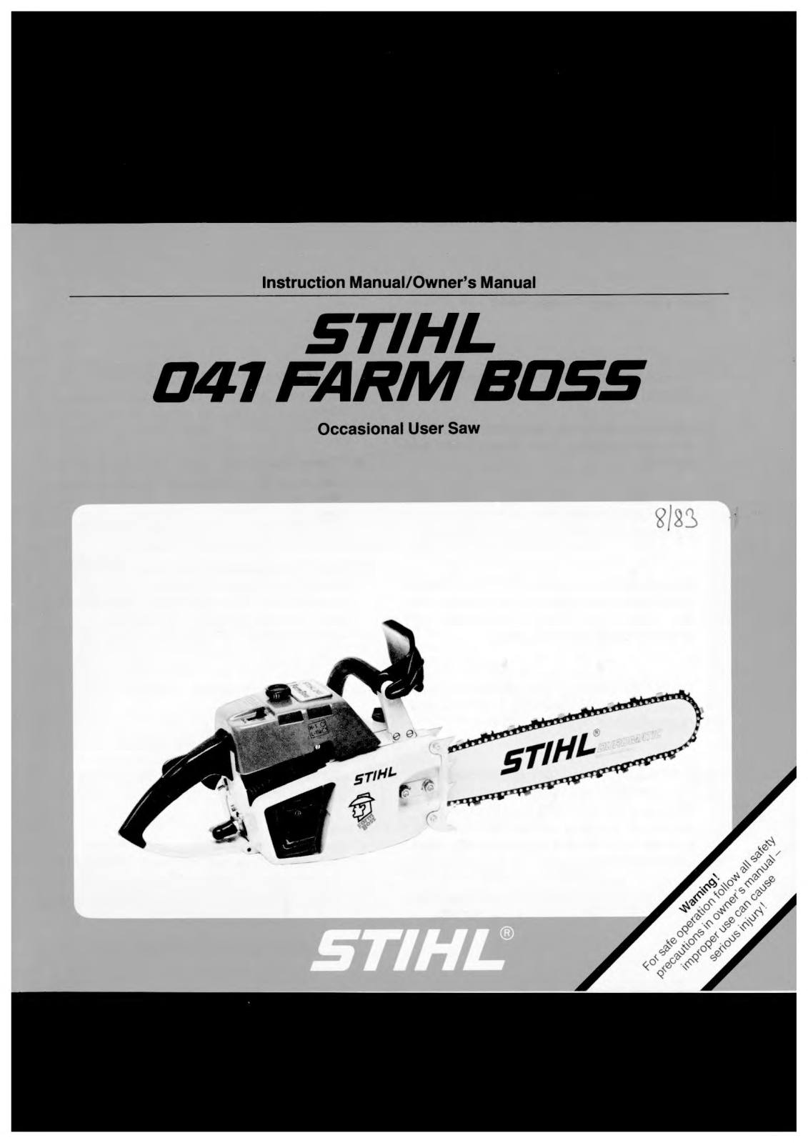 STIHL 041 Owner's Manual