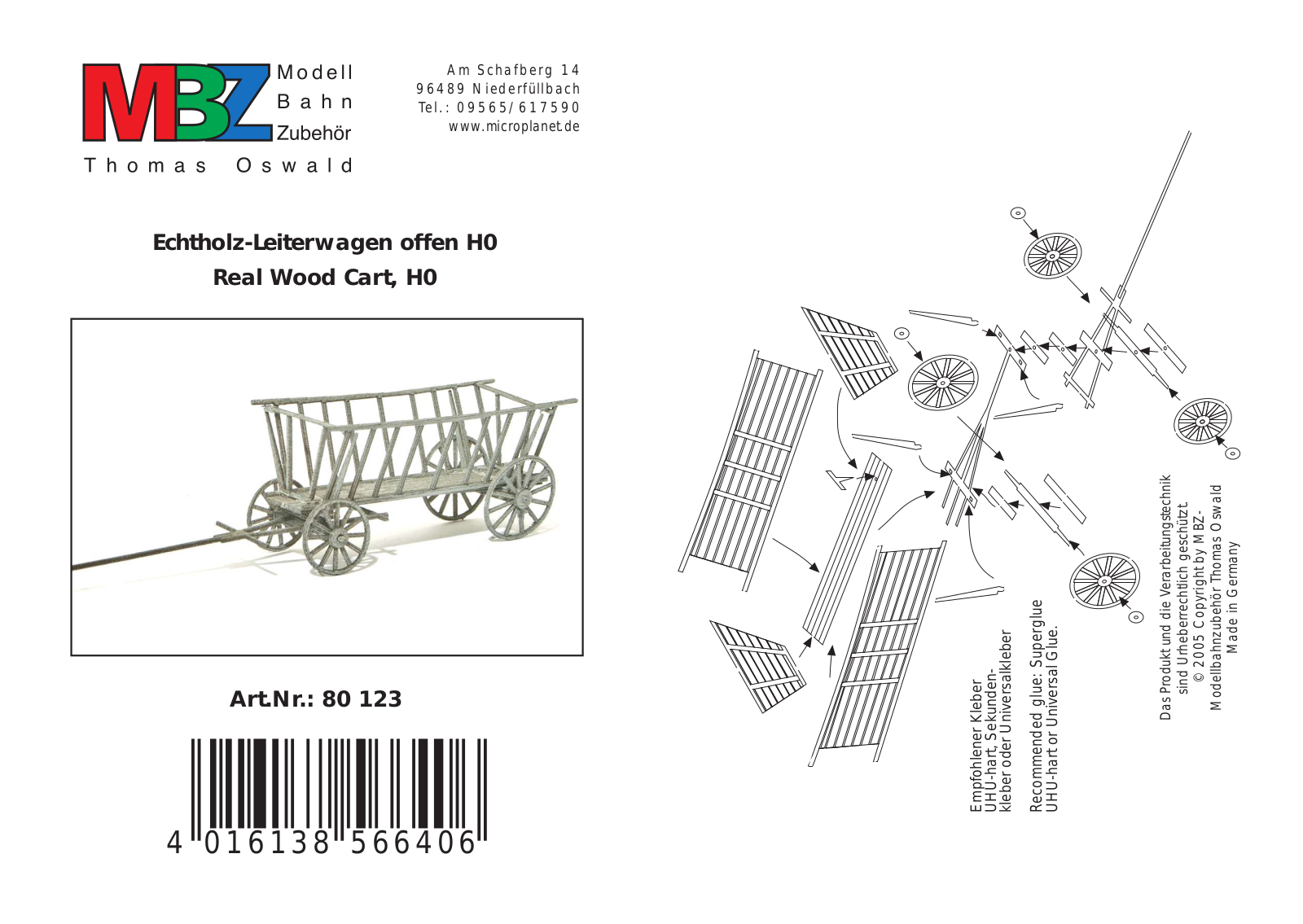 MBZ 80123 User guide